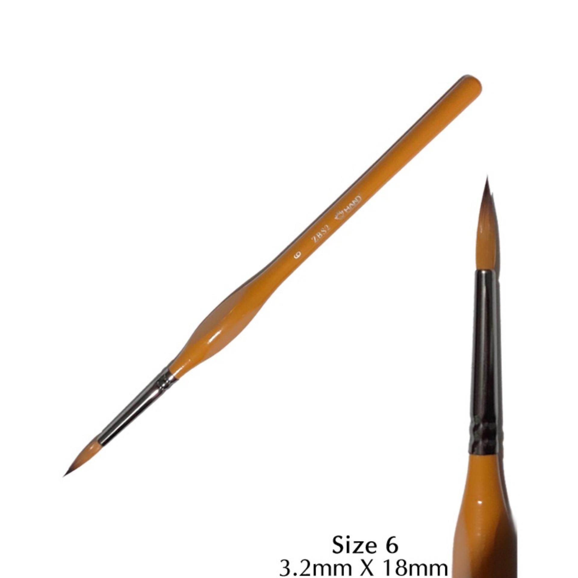 [HCM]SỐ 6 - CỌ VẼ MÀU NƯỚC ĐẦU TRÒN HAND ZBS2