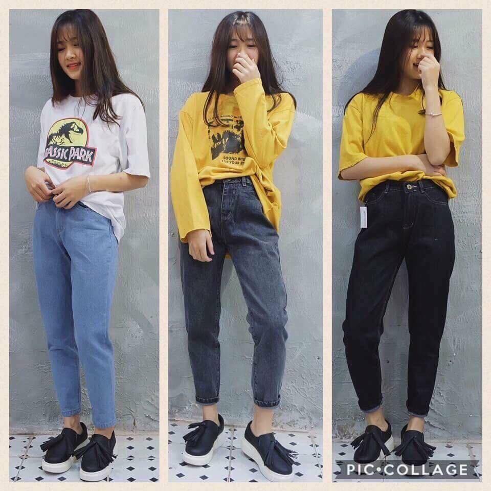 Quần baggy bò nữ
