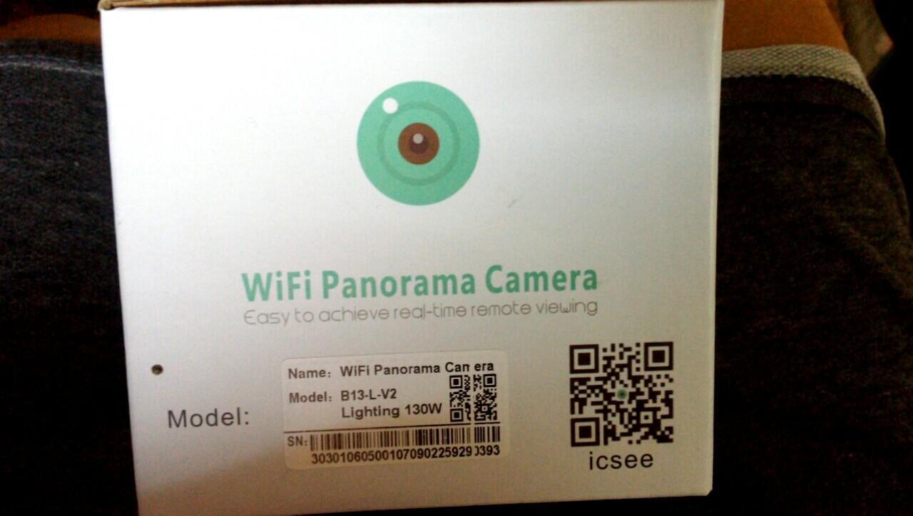 Camera wifi hình bóng đèn Panorama 360 Full HD