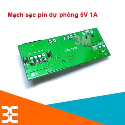 Mạch Sạc Pin Dự Phòng 5V 1A Xanh Lá