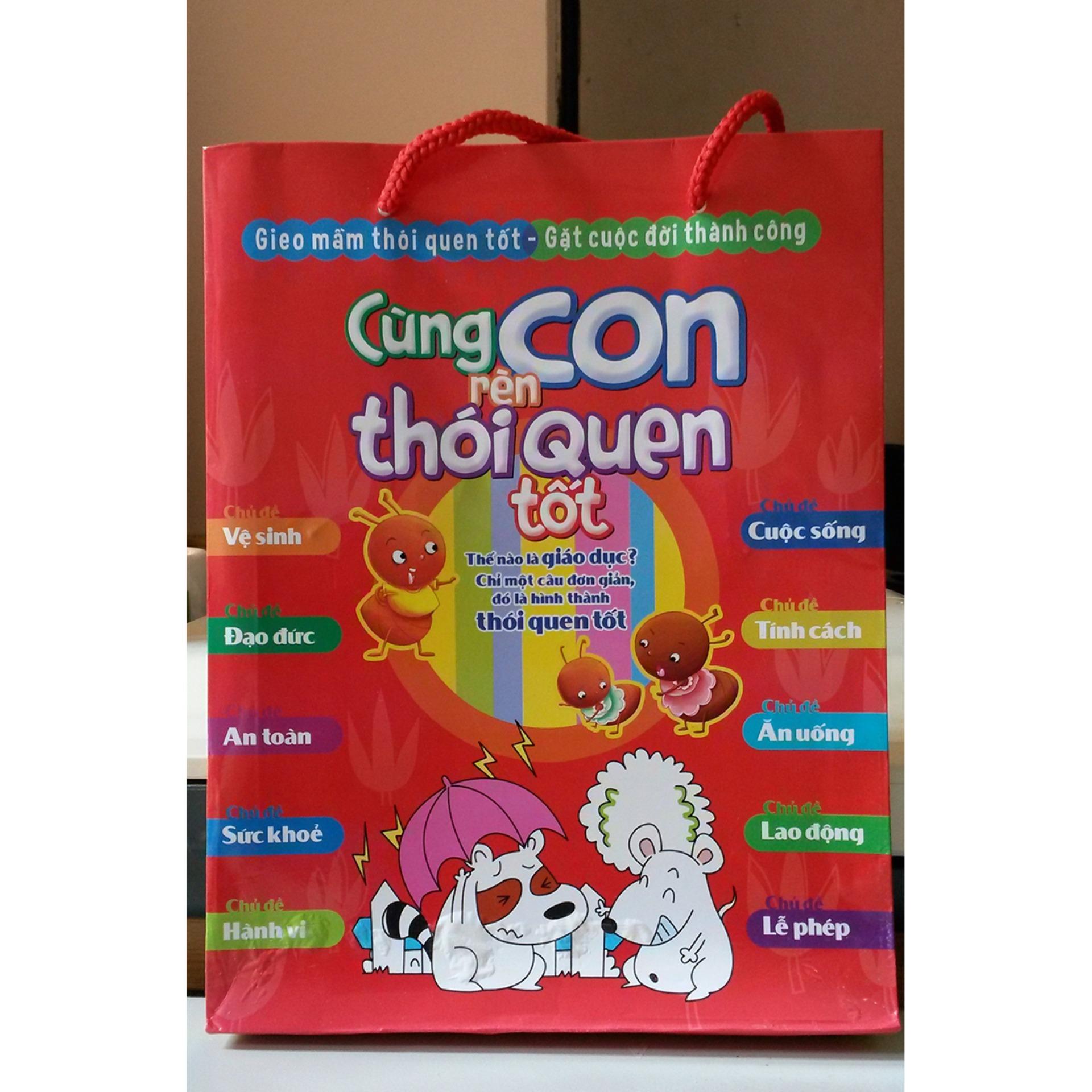 Sách: Combo Cùng Con Rèn Thói Quen Tốt (Túi 10 Cuốn)