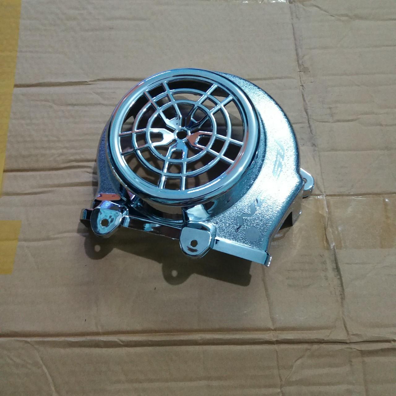 Combo 3 món che Pô + Bầu e + Quạt gió cho Vision 2014 - 2019 mạ Crom