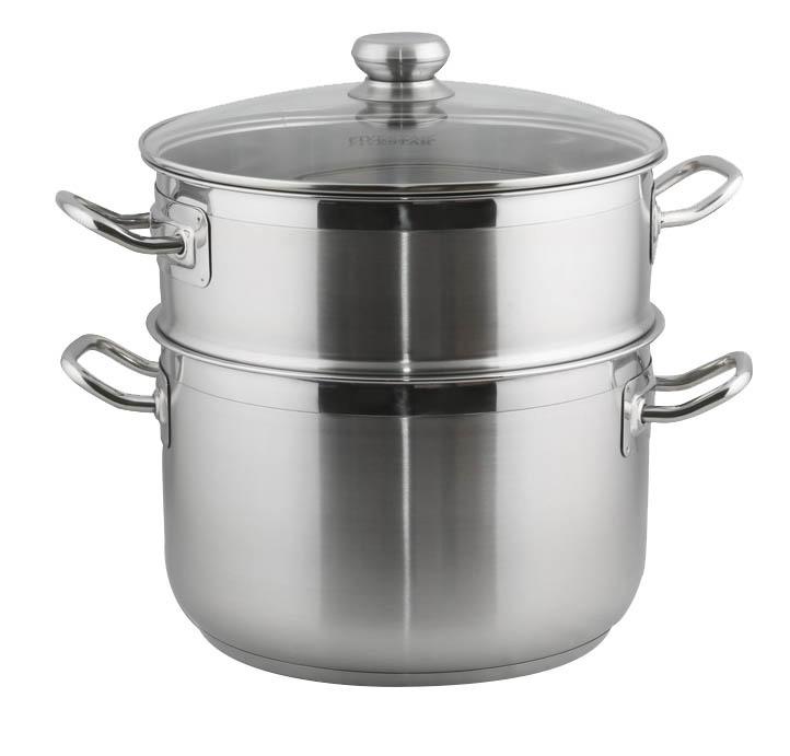 Nồi xửng hấp 32cm - Xửng hấp inox cao cấp - vung inox