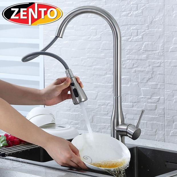 Vòi rửa bát nóng lạnh inox 304 Zento SUS5506