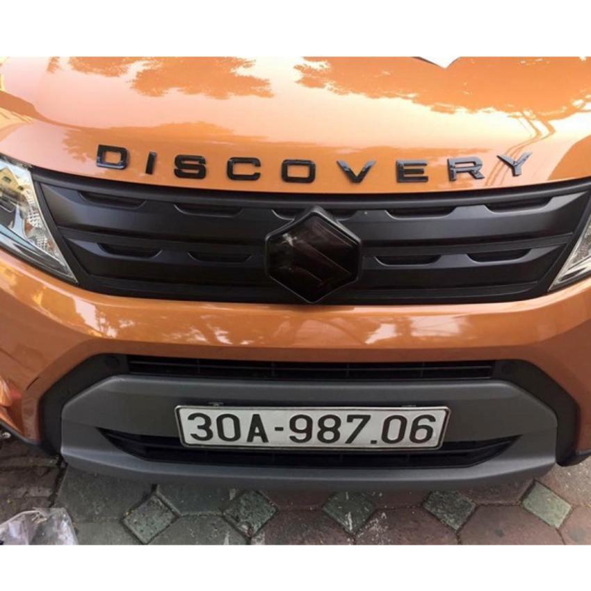 Tem logo chữ nổi DISCOVERY trang trí xe (đen)