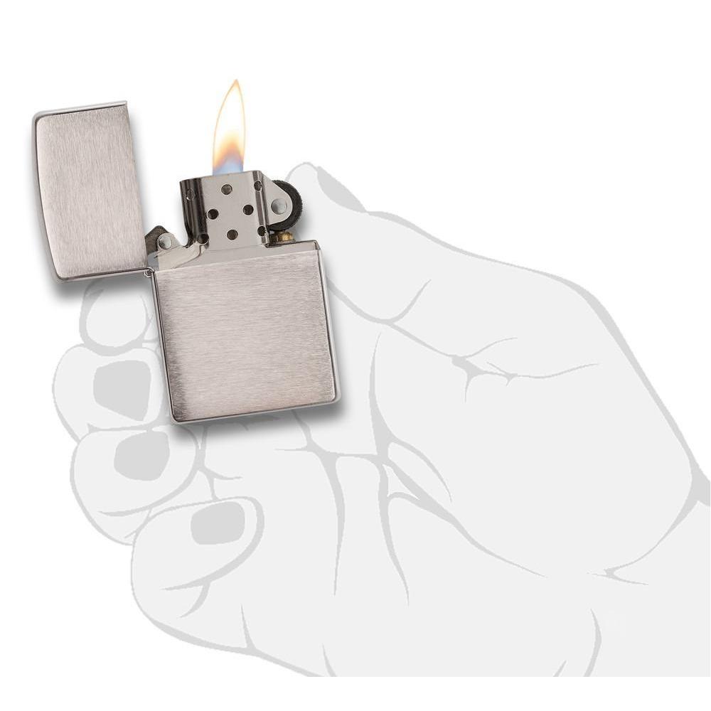 BẬT LỬA ZIPPO ARMOR™ BRUSH CHROME