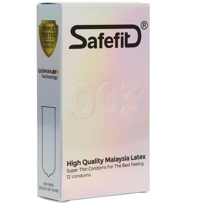 Bao Cao Su SafeFit Siêu Mỏng 003 (hộp 12)