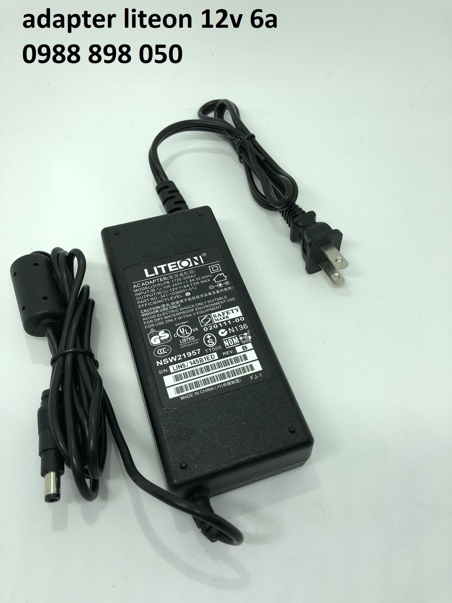 Adaptor nguồn liteon 12V 6Abản gốc
