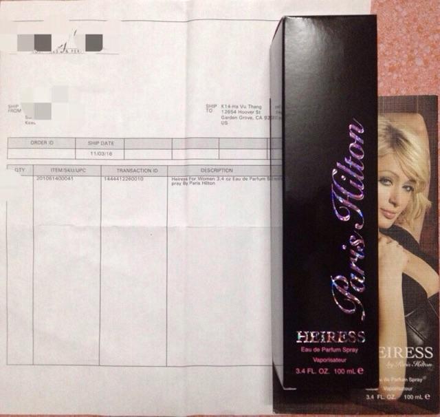[HCM]Nước hoa nữ Heiress - Paris Hilton