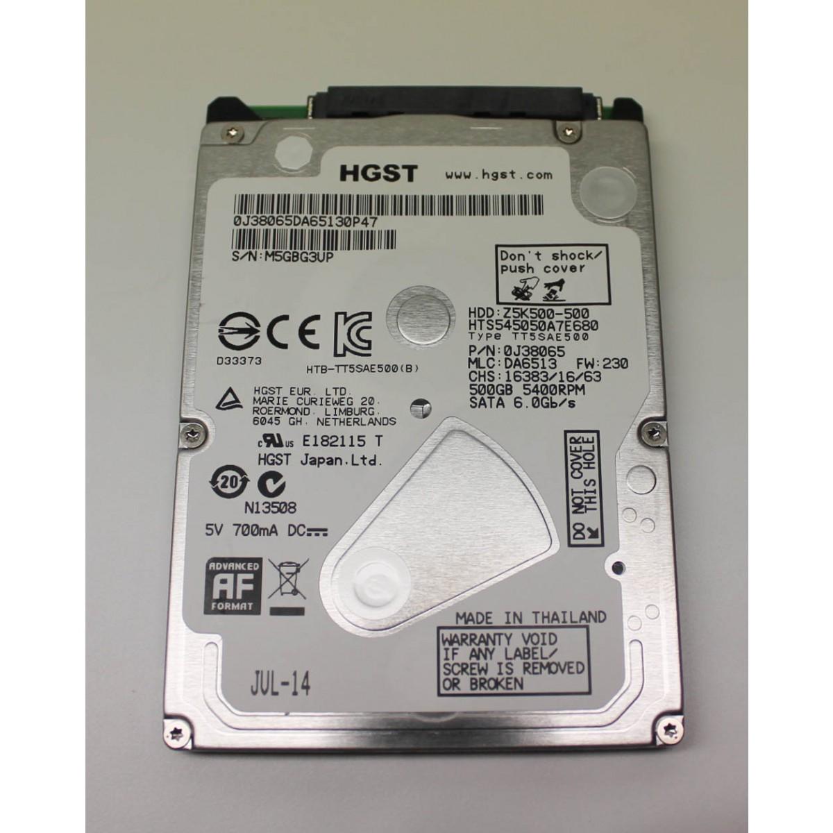  HDD Laptop HGST/HITACHI 500G 
