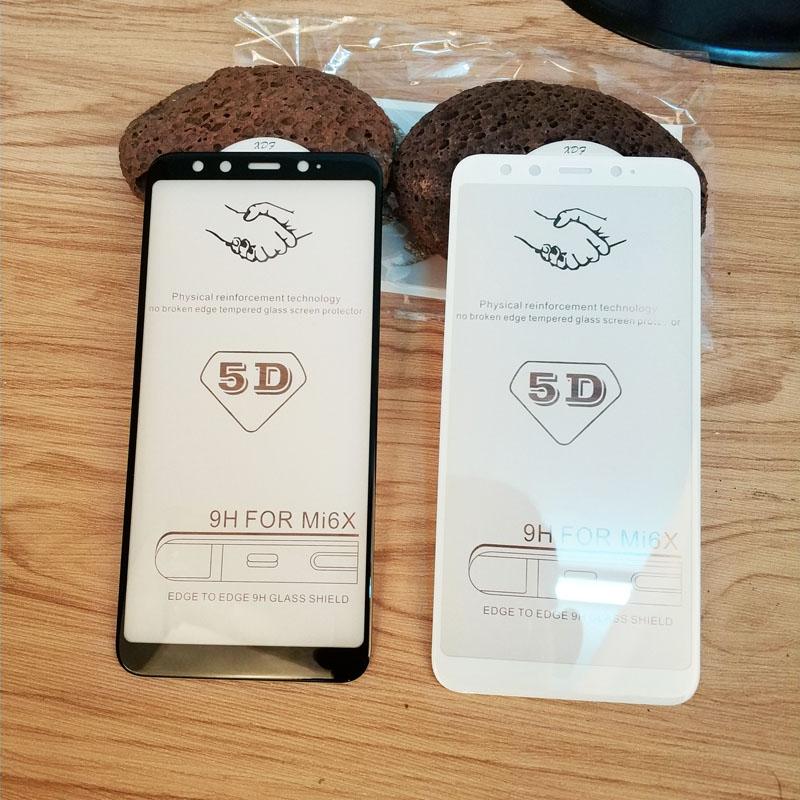 Kính cường lực 5D full keo cho Xiaomi Mi A2 (Đen)