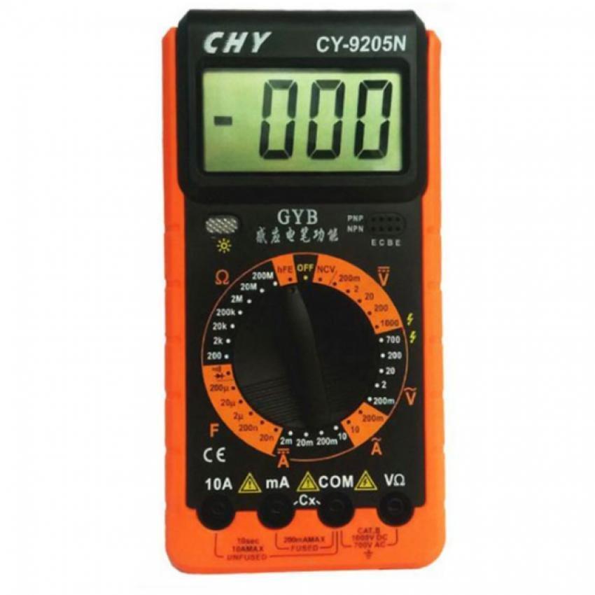 Đồng hồ đo vạn năng CHY CY-9205N (Đen phối cam)