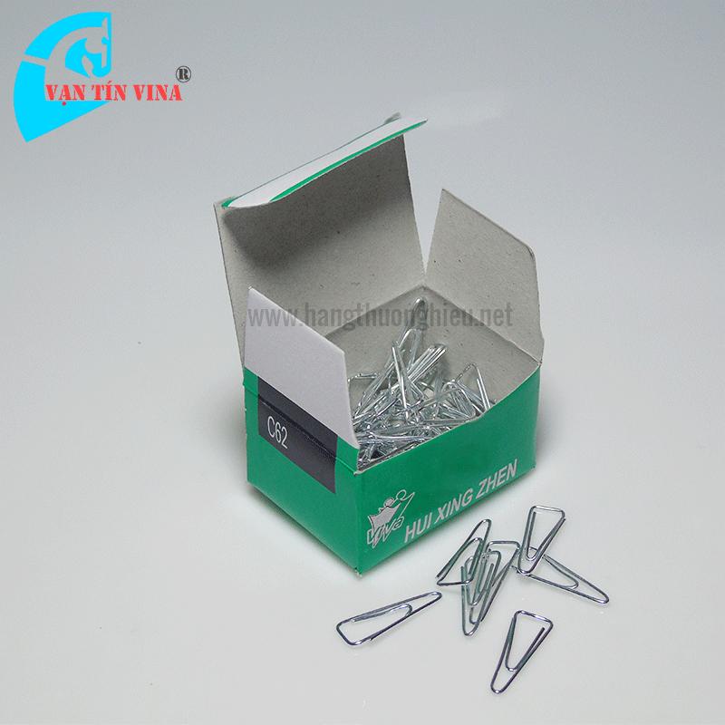 [HCM]3 hộp Ghim kẹp giấy C62 màu bạc