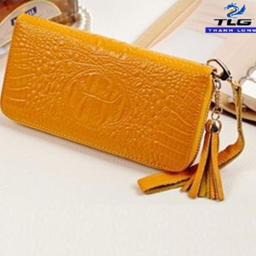 Ví nữ da bò vân cá sấu Đồ da Thành Long 204405