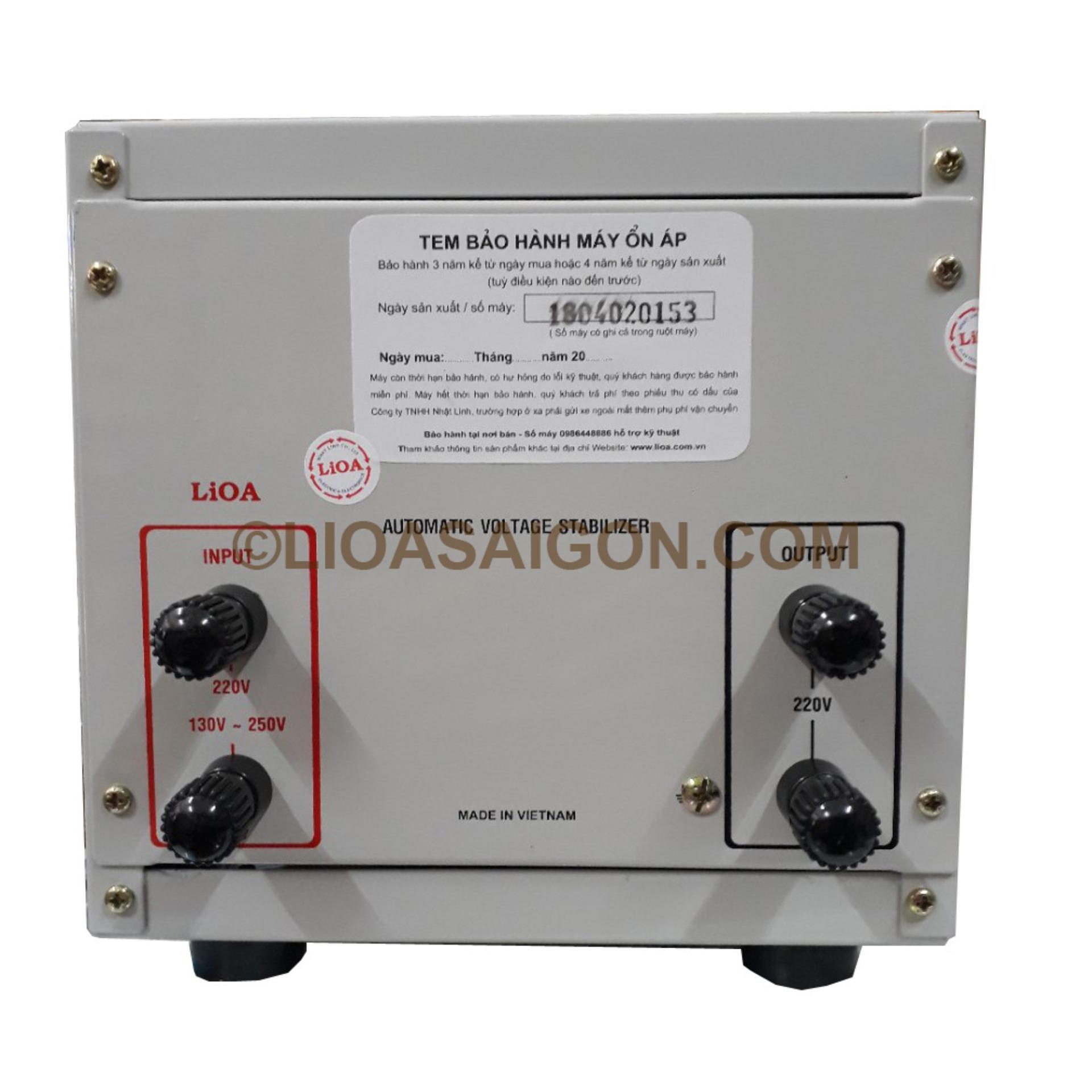 Ổn áp LIOA 1P SH-2KVA - SH-2000