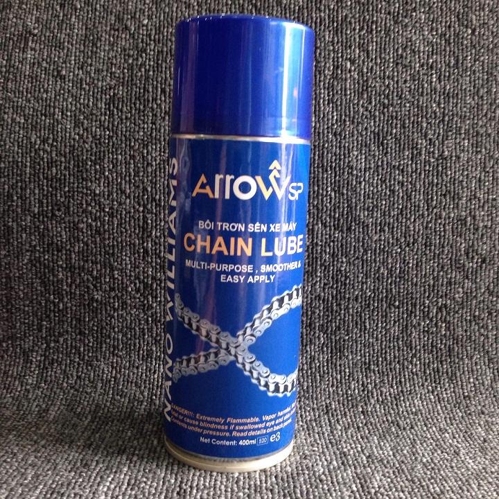 CHAI XỊT DƯỠNG SÊN ARROWsp CHAIN LUBE 400ML