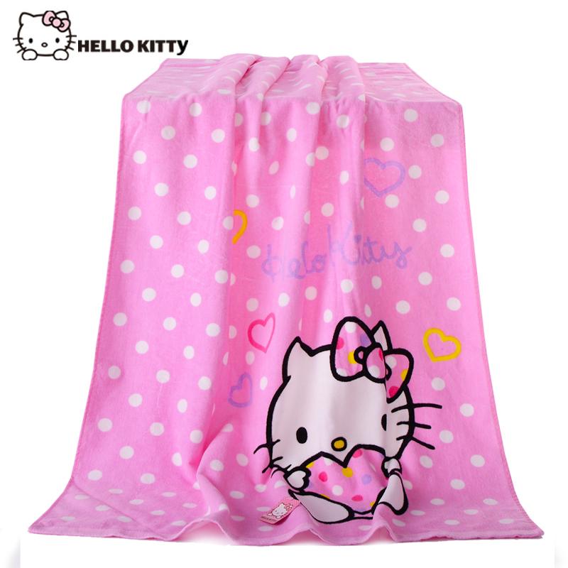 HelloKitty Đáng Yêu Không Bóng Trẻ Em Nữ Khăn Tắm Khăn Mặt