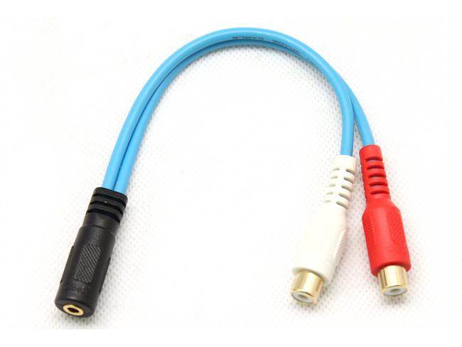Cáp Audio 3.5mm to 2 RCA Dtech DT-6210 chính hãng