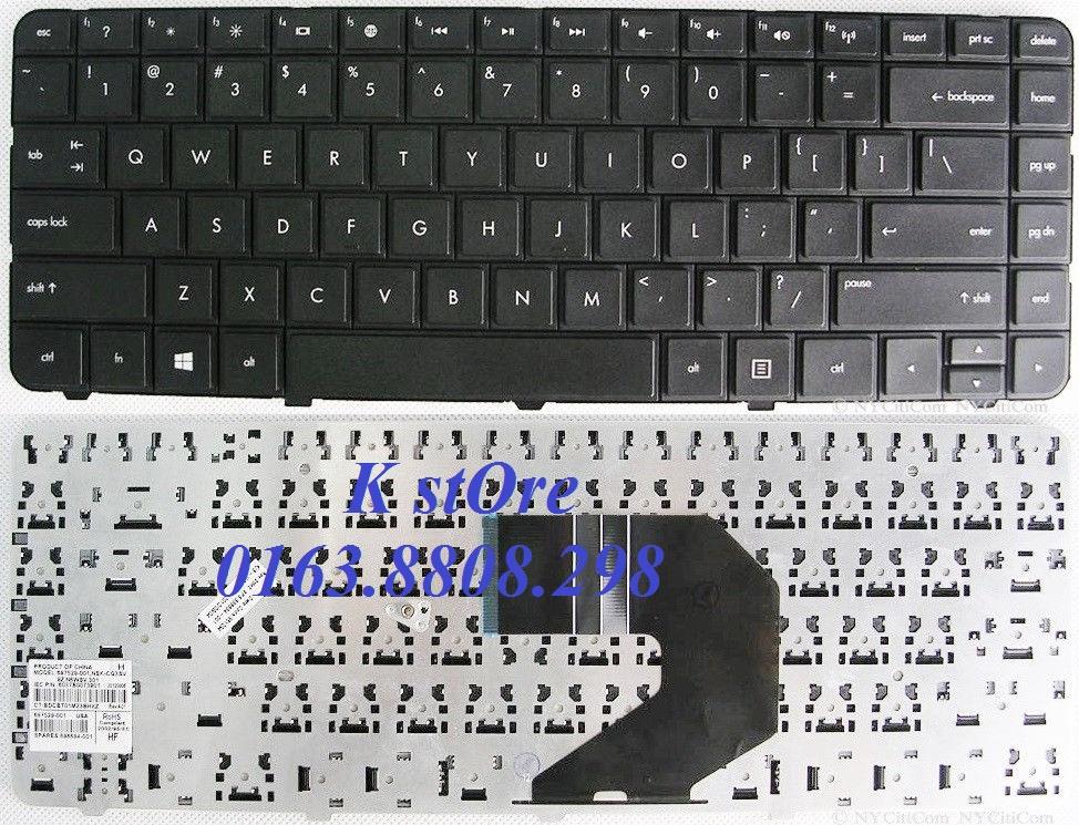 Bàn phím Laptop HP Pavilion G4 (Màu Đen)