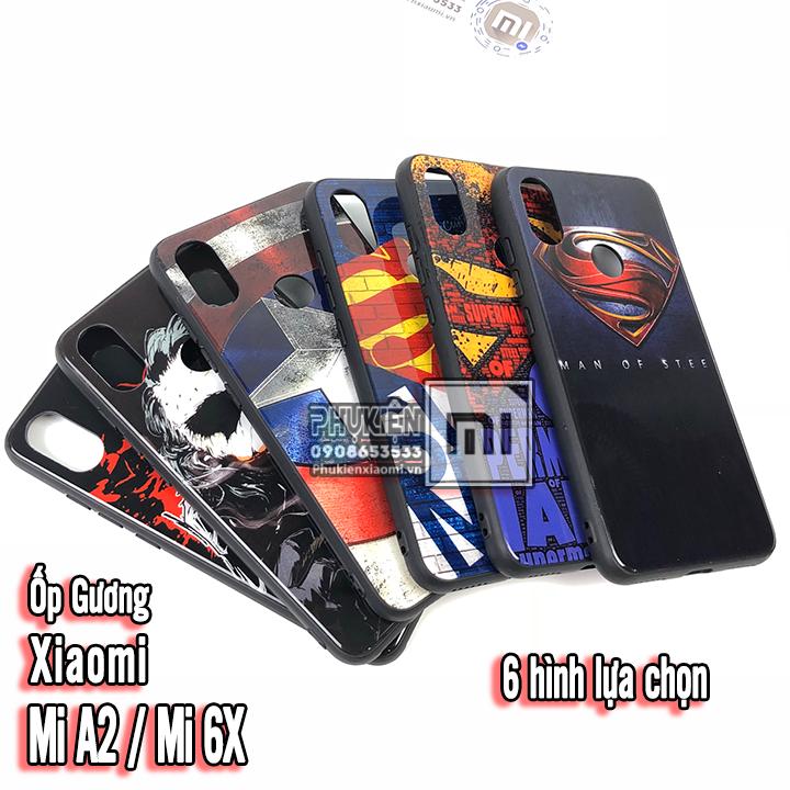 [6 mẫu] Ốp lưng cho Xiaomi MI A2 / MI 6X Hình 3D kính (A)