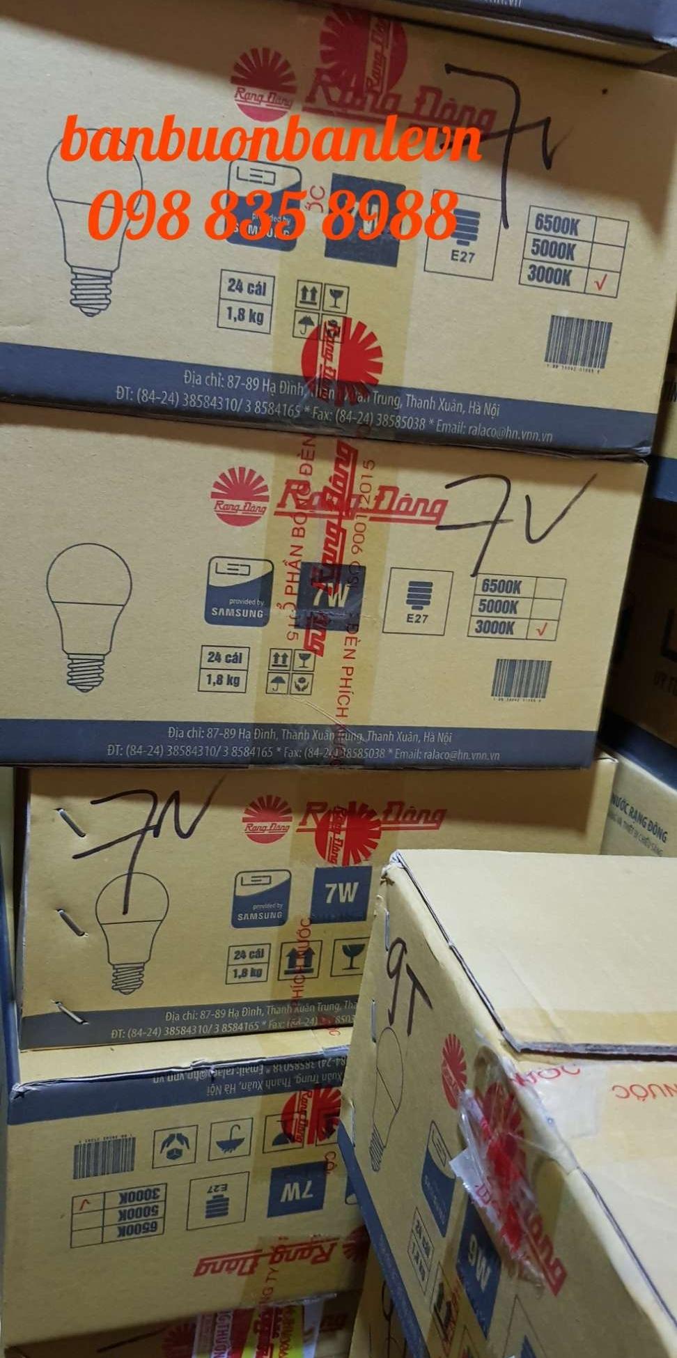 24 bóng đèn LED 7w Rạng Đông