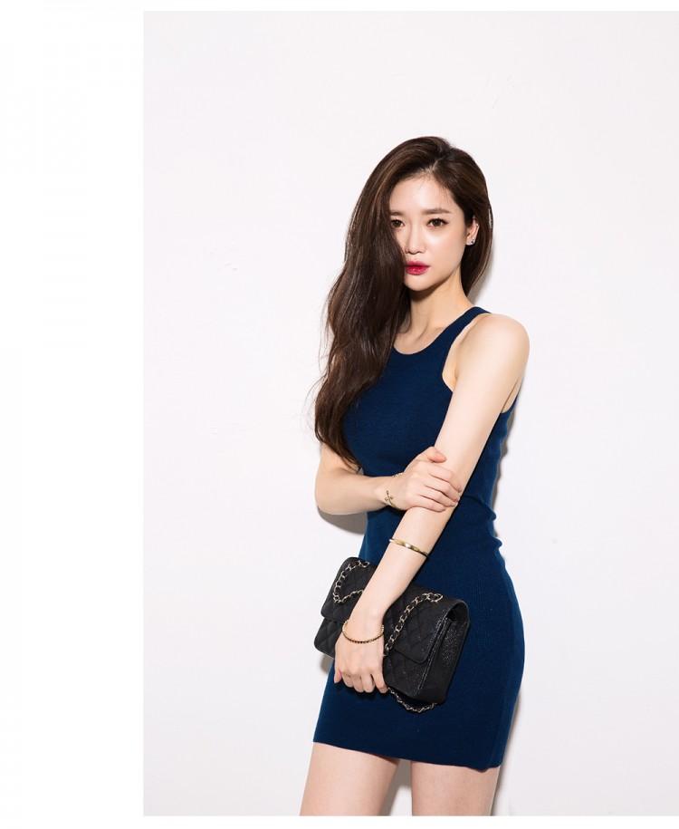 [HCM]Đầm thun cổ V đan lưới- Camlyn