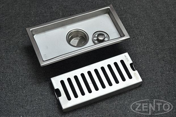 Thoát sàn inox Zento TS202L (100x200mm)