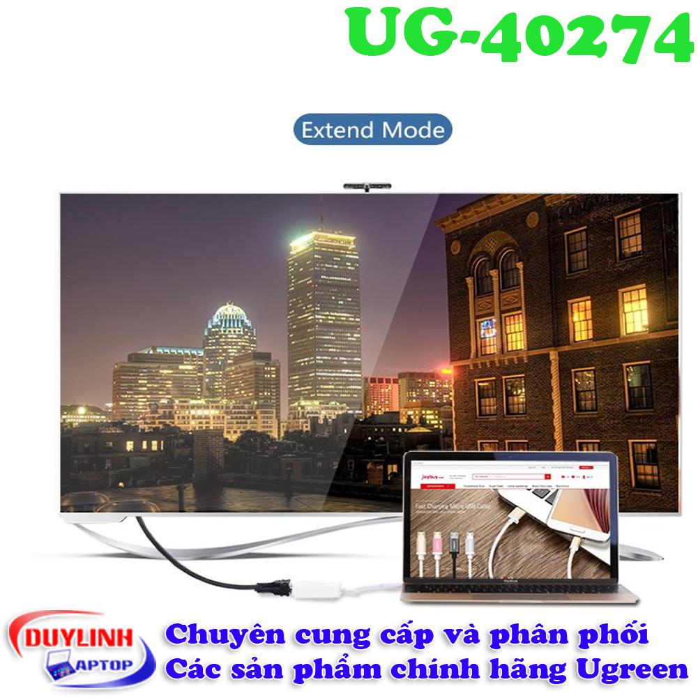 Cáp USB Type C to VGA Ugreen 40274