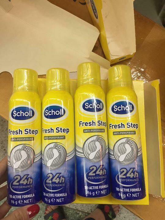 Xịt khử mùi hôi chân Scholl chai 150ml