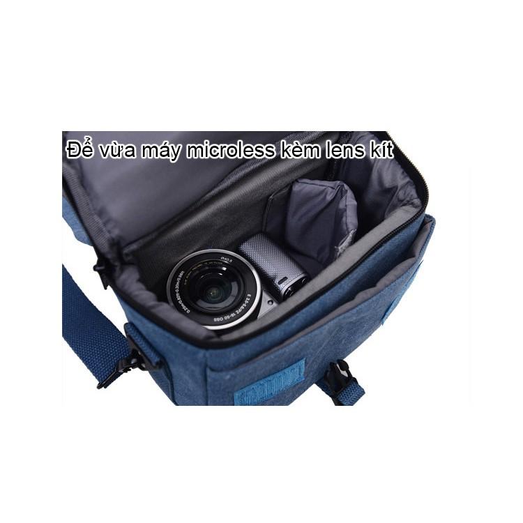 [HCM]Túi máy ảnh Soudelor vải bố (cho máy ảnh Microless)