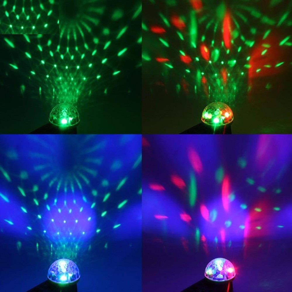 Đèn LED chiếu vũ trường mini cầm tay cảm ứng âm thanh