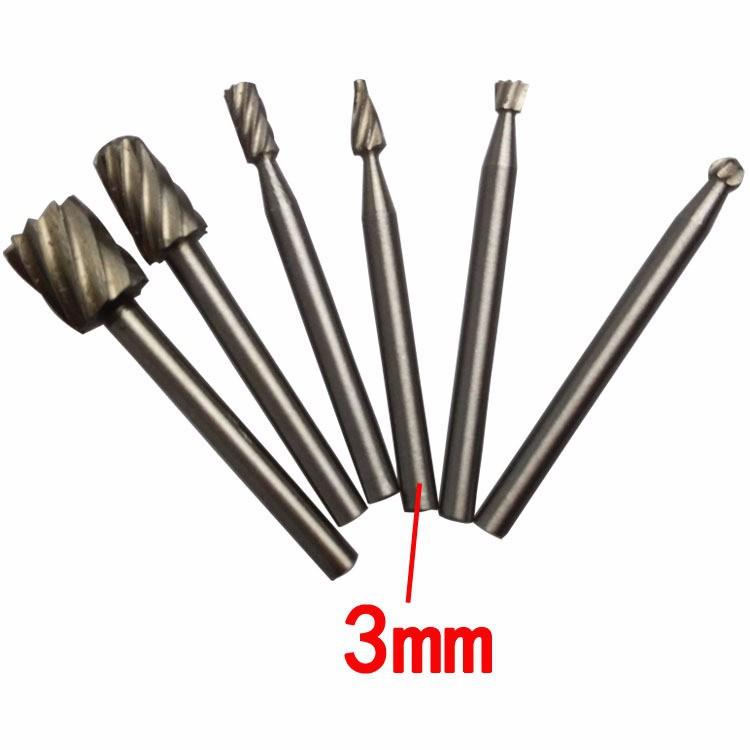 Bộ 6 mũi khắc, mài, làm lũa HSS cao cấp