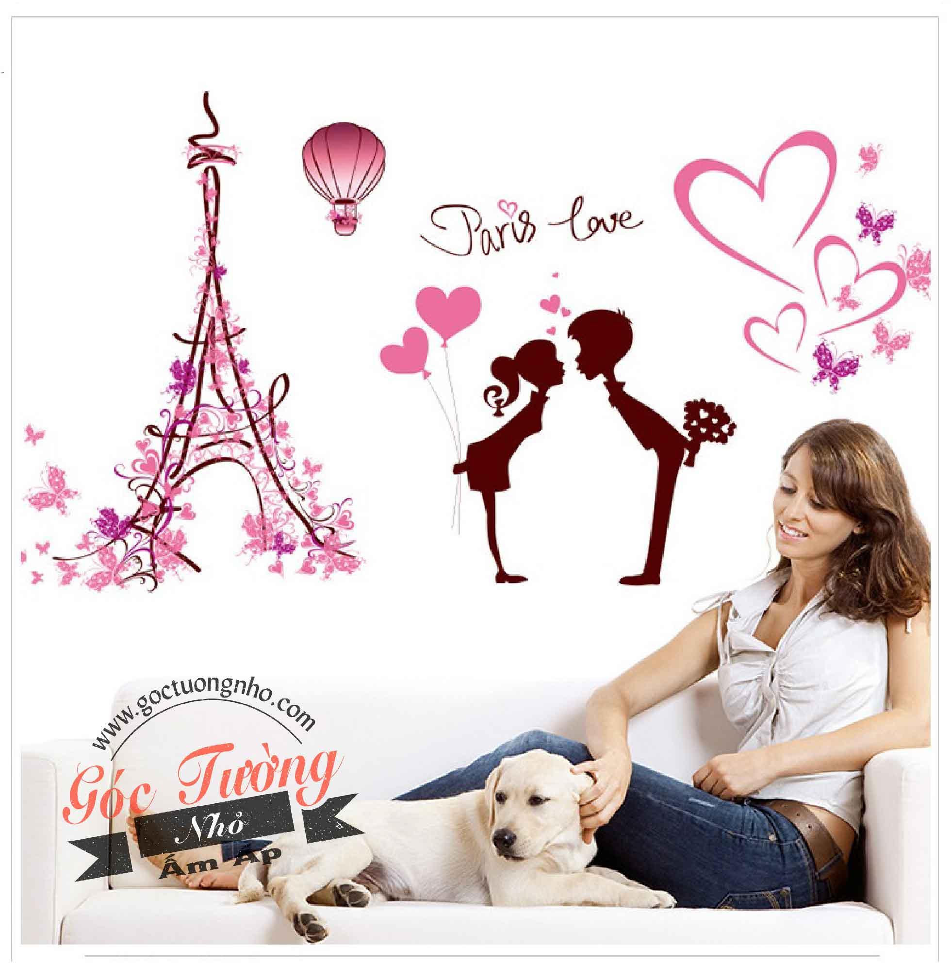 DECAL DÁN TƯỜNG HÌNH TÌNH NHÂN XL7120