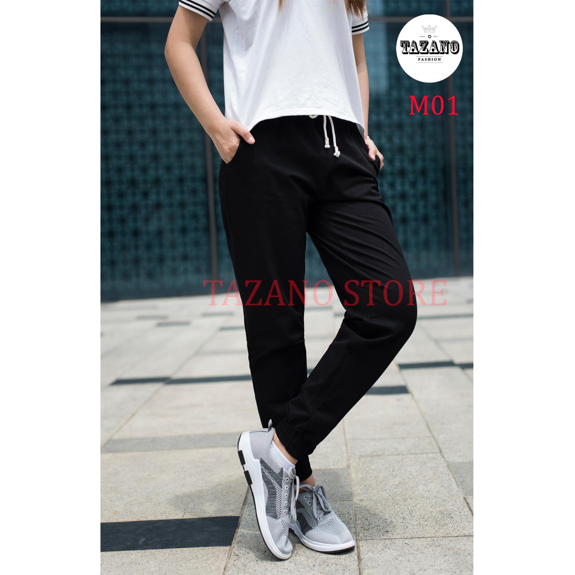Quần Jogger Kaki Nam/Nữ Co Giãn 4 Chiều Hàng Xuất Khẩu (Màu Đen)