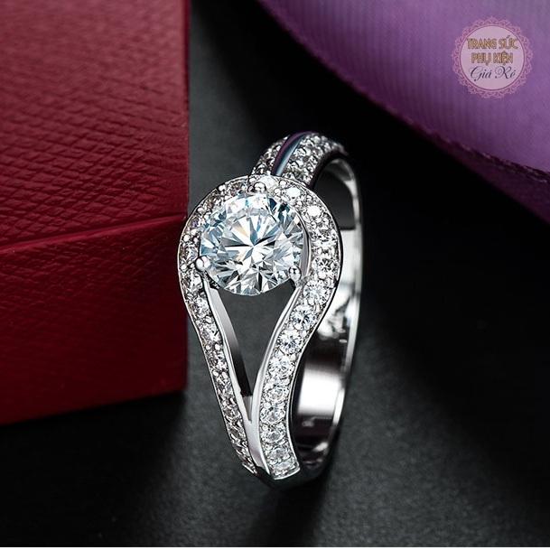 [HCM]Nhẫn nữ thời trang N19 đính đá