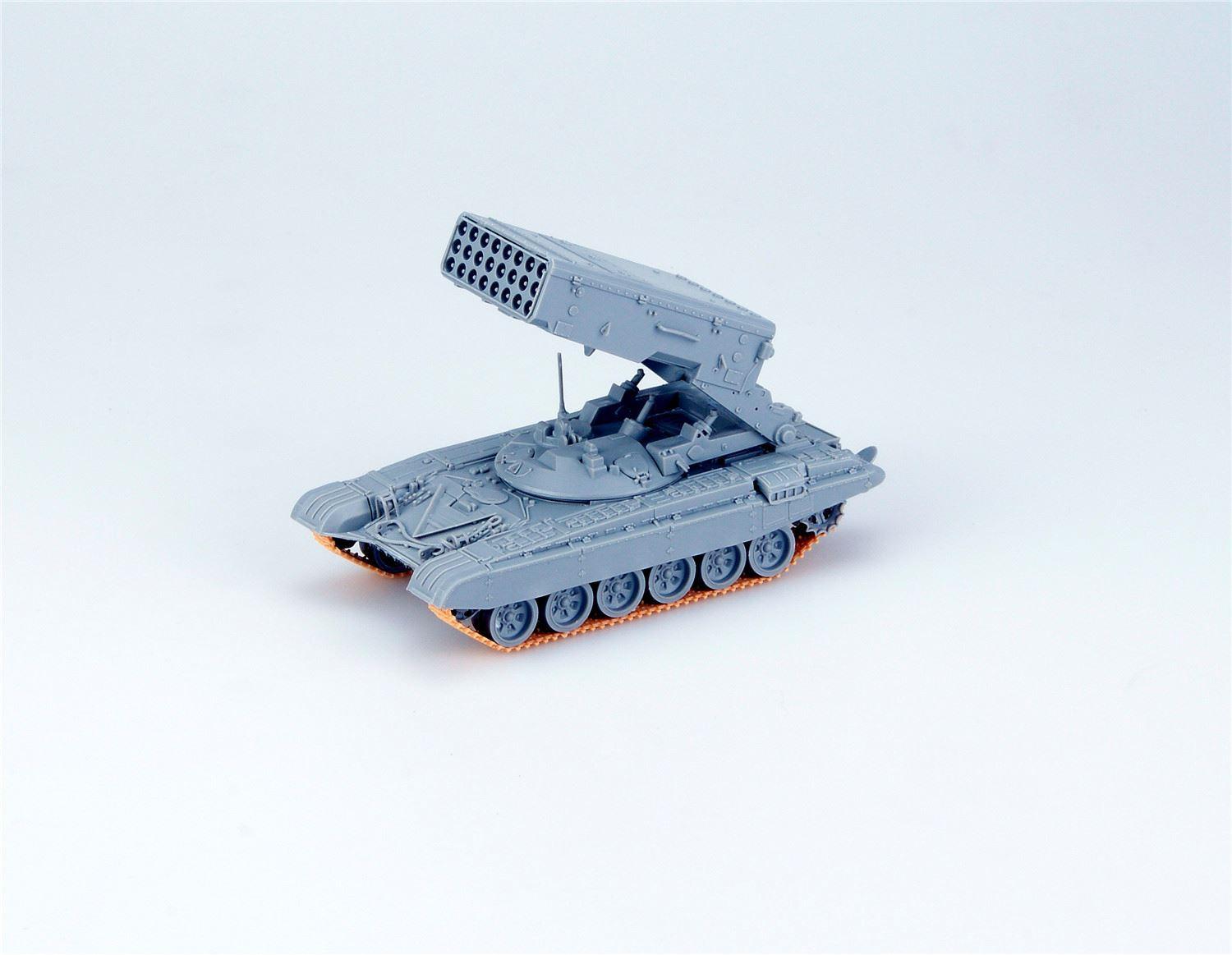 Mô hình lắp ghép xe chiến đấu TOS-1A (T-72 chassis)