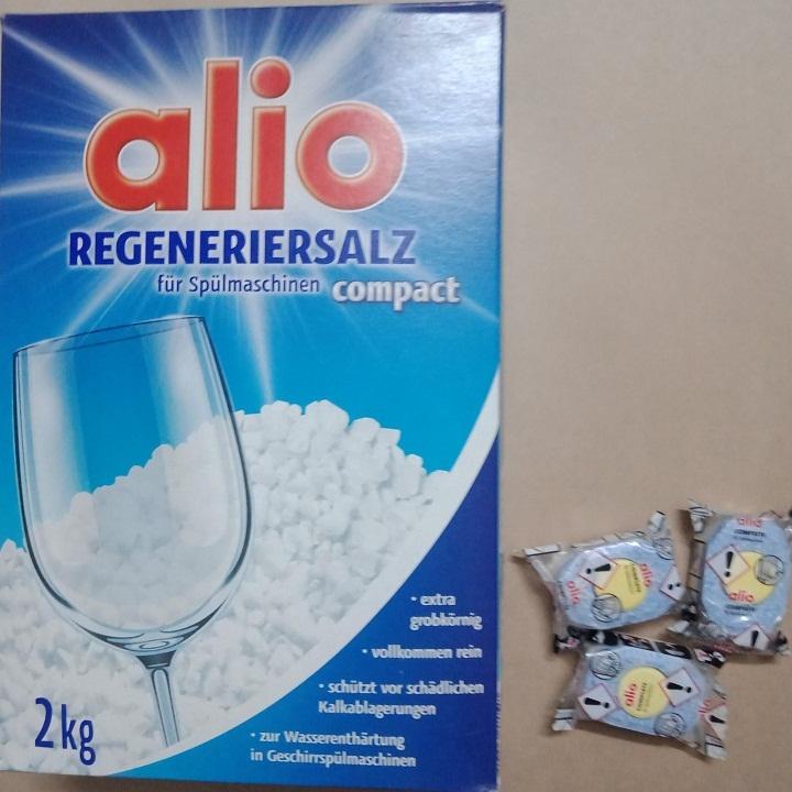 muối rửa bát Alio hộp 2 kg hàng Đức (td finish , Somat )
