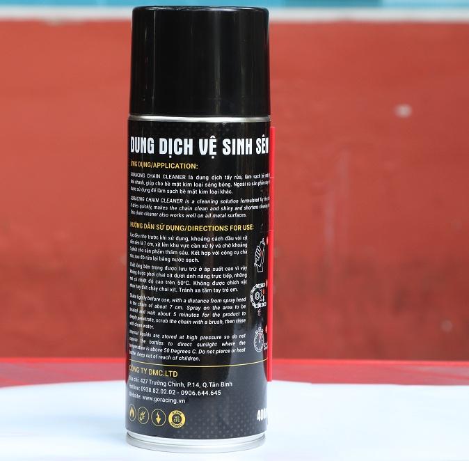 Chai xịt vệ sinh sên, rửa sên GoRacing 340002