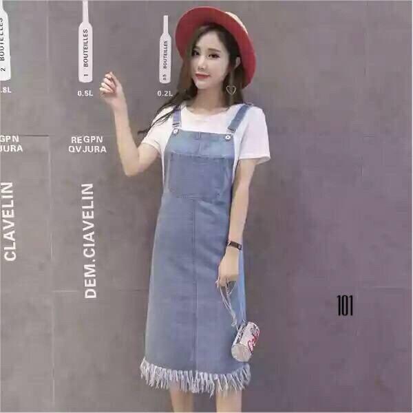 [HCM]Yếm Váy Jeans 2 Dây Thời Trang N101
