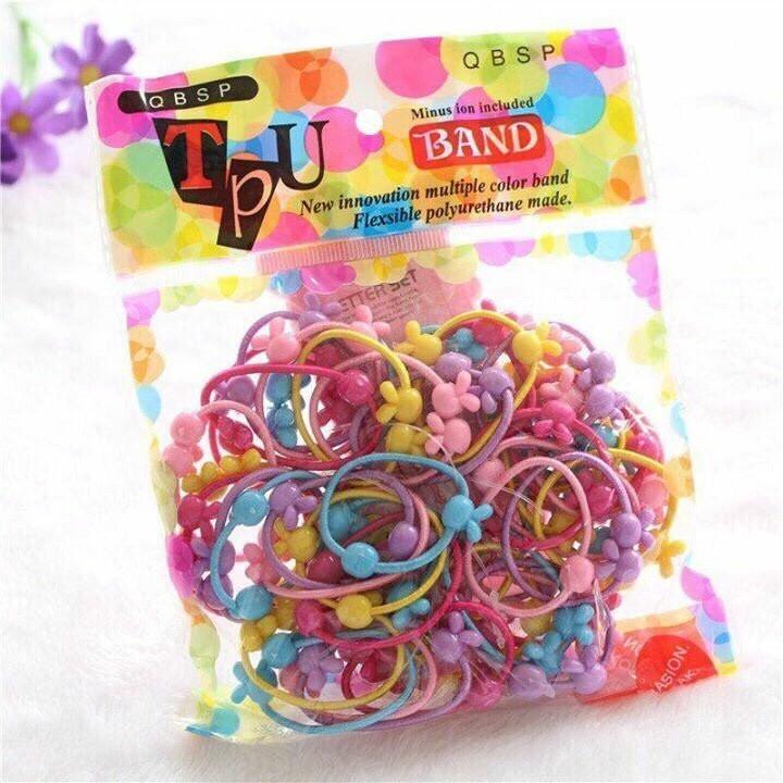 Dây buộc tóc cho bé (túi 50 dây)