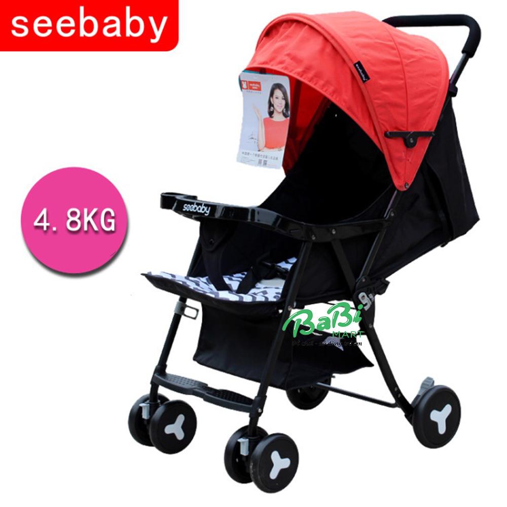 Xe đẩy trẻ em Seebaby QQ3 Đỏ
