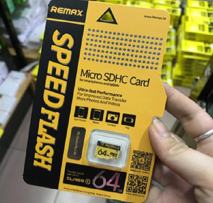 [HCM]THẺ NHỚ MICROSD REMAX 64GB CLASS 10 CHUYÊN DỤNG CHO CAMERA