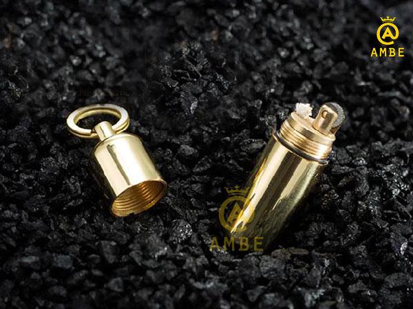 Bật lửa móc khóa xăng đá đồng Kuboy K17