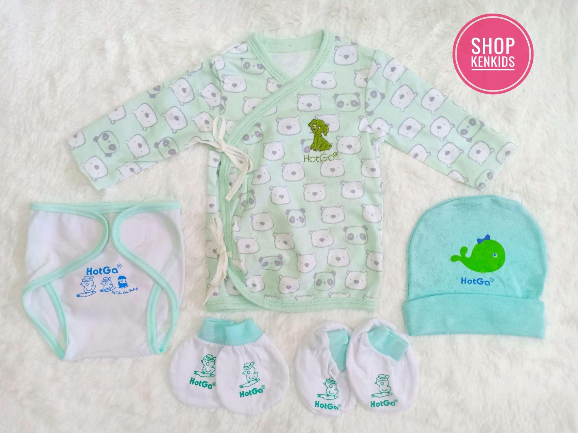 Set sơ sinh tay dài Hotga chất đẹp - 1 set