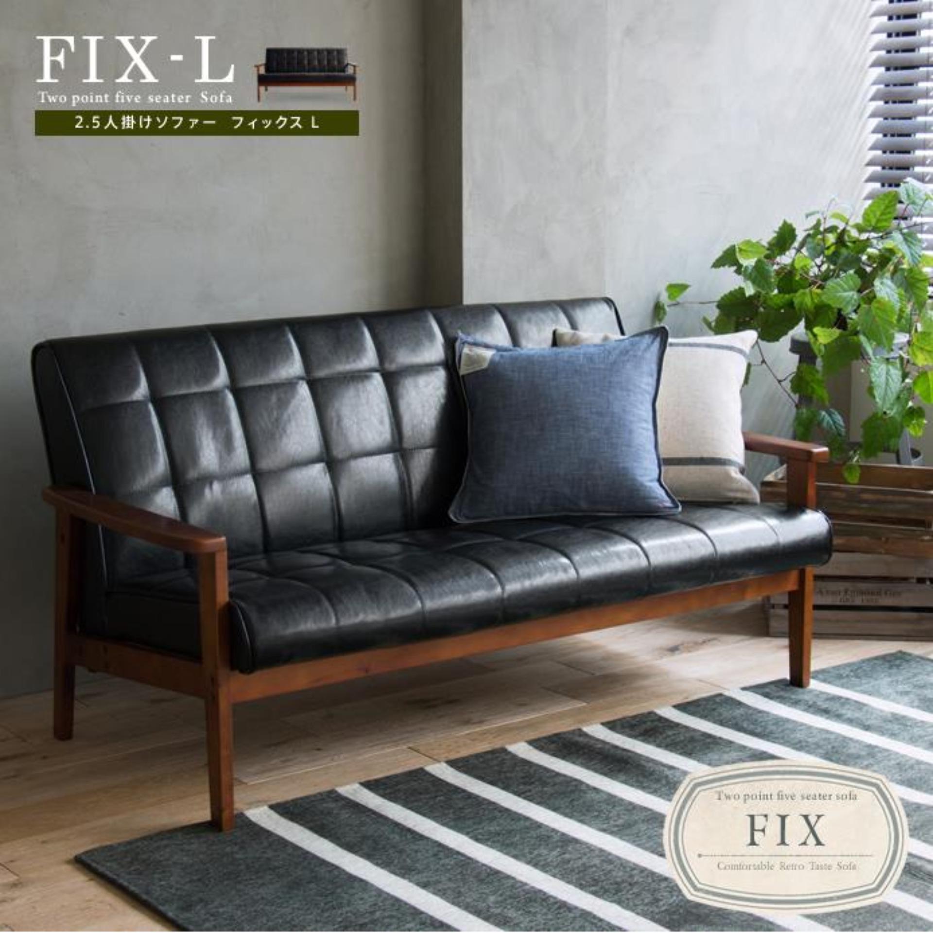 Sofa BNS 8039BD-3P (Đen) Ghế 3 chỗ ngồi