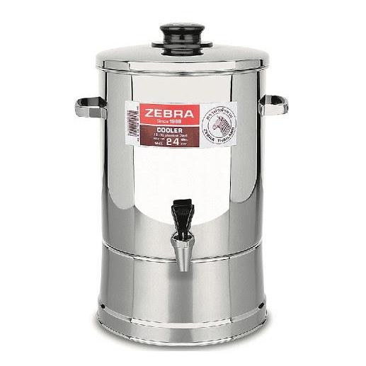 Thùng nước inox Zebra có vòi gạt 114024 - 11.7L