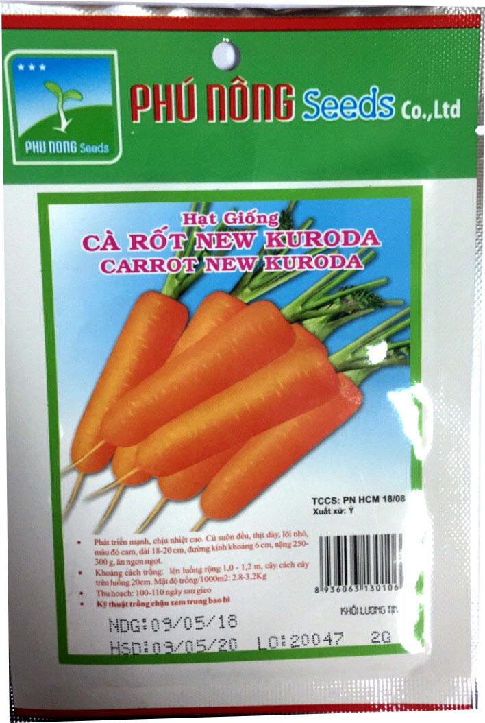 [HCM]Hạt giống Cà Rốt Neew KURODA- PhuNongSeeds