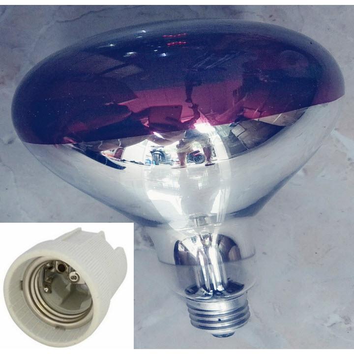 Bóng Đèn Hồng Ngoại DICH TONG 100w Tặng Đuôi Đèn Bằng Sứ