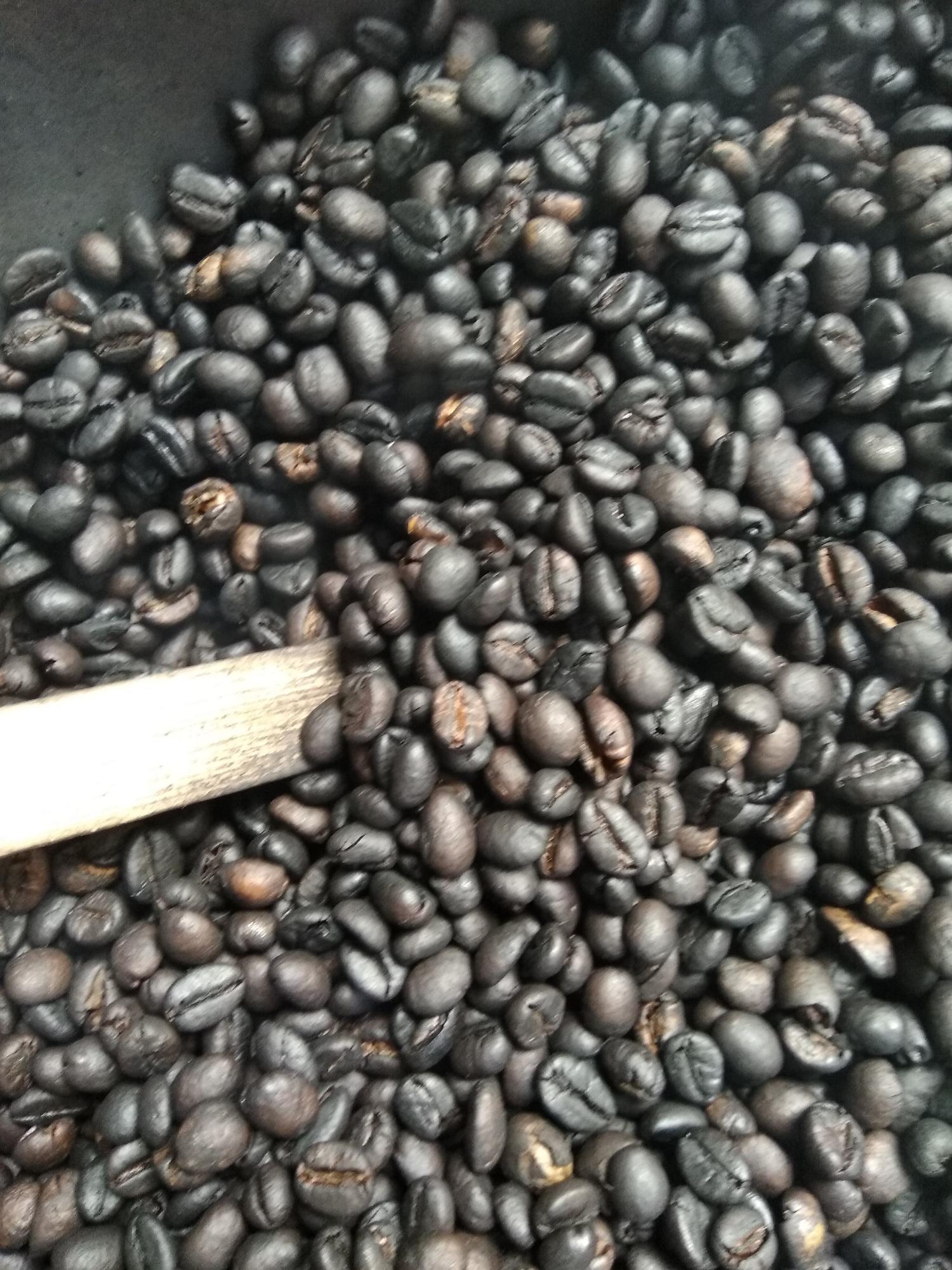 1kg cà phê hạt Robusta đã rang thủ công