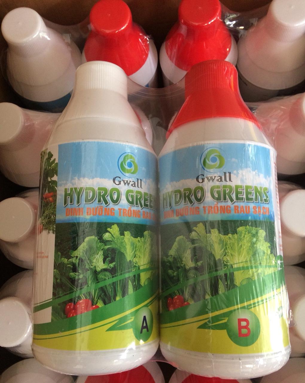 Dinh Dưỡng Thủy Canh Chuyên Rau Ăn Lá  HYDROGREEN ( loại 1 lít  A-B)